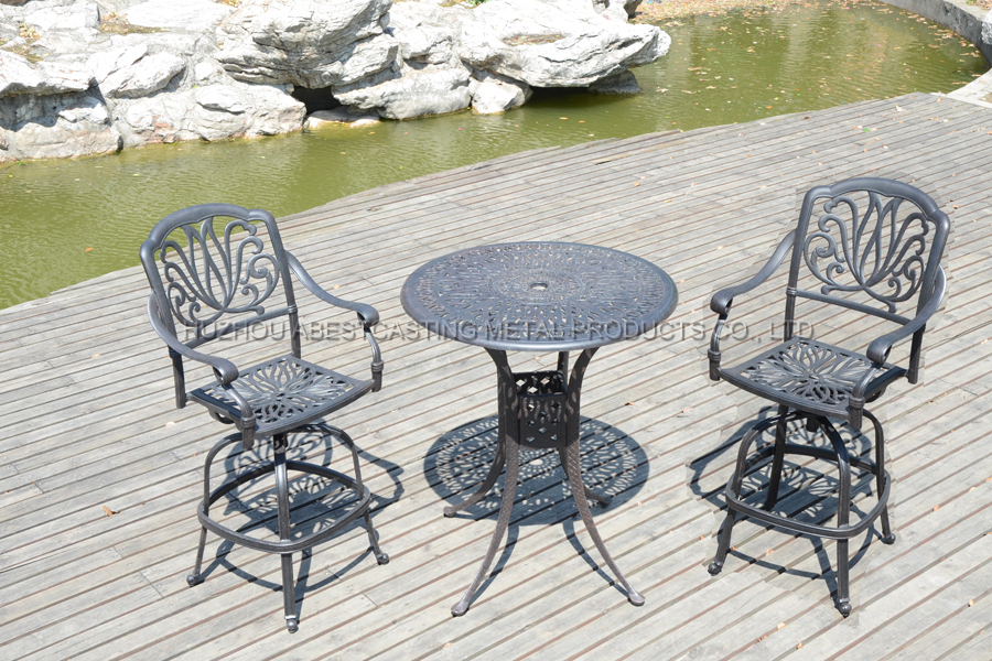 2014/2B Amalfi Swivel Chair & 36" Amalfi Bar Table