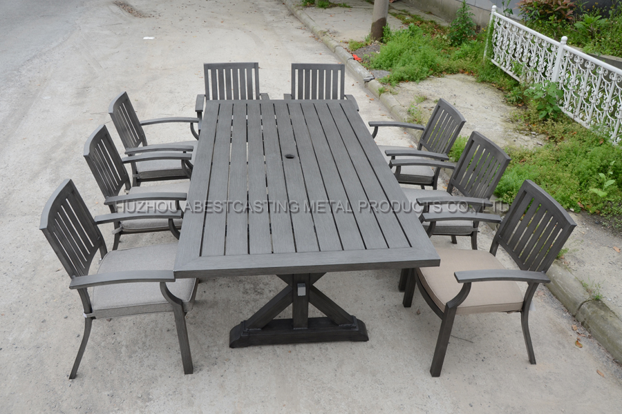 HS2020/6TB 43*86" Vertical Stripe Rect. Table & Vertical Stripe Armchair