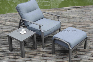 HS201807LC-3 Rhombus Lounge Chair & Rhombus Side Table & Rhombus Ottoman